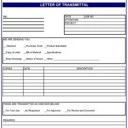 Transmittal — Standard